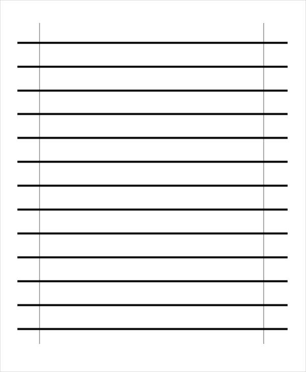 Free Printable Bold Lined Paper Printable Templates