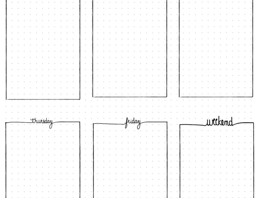 Free Printable Bullet Journal Weekly Spread Customize Then Print