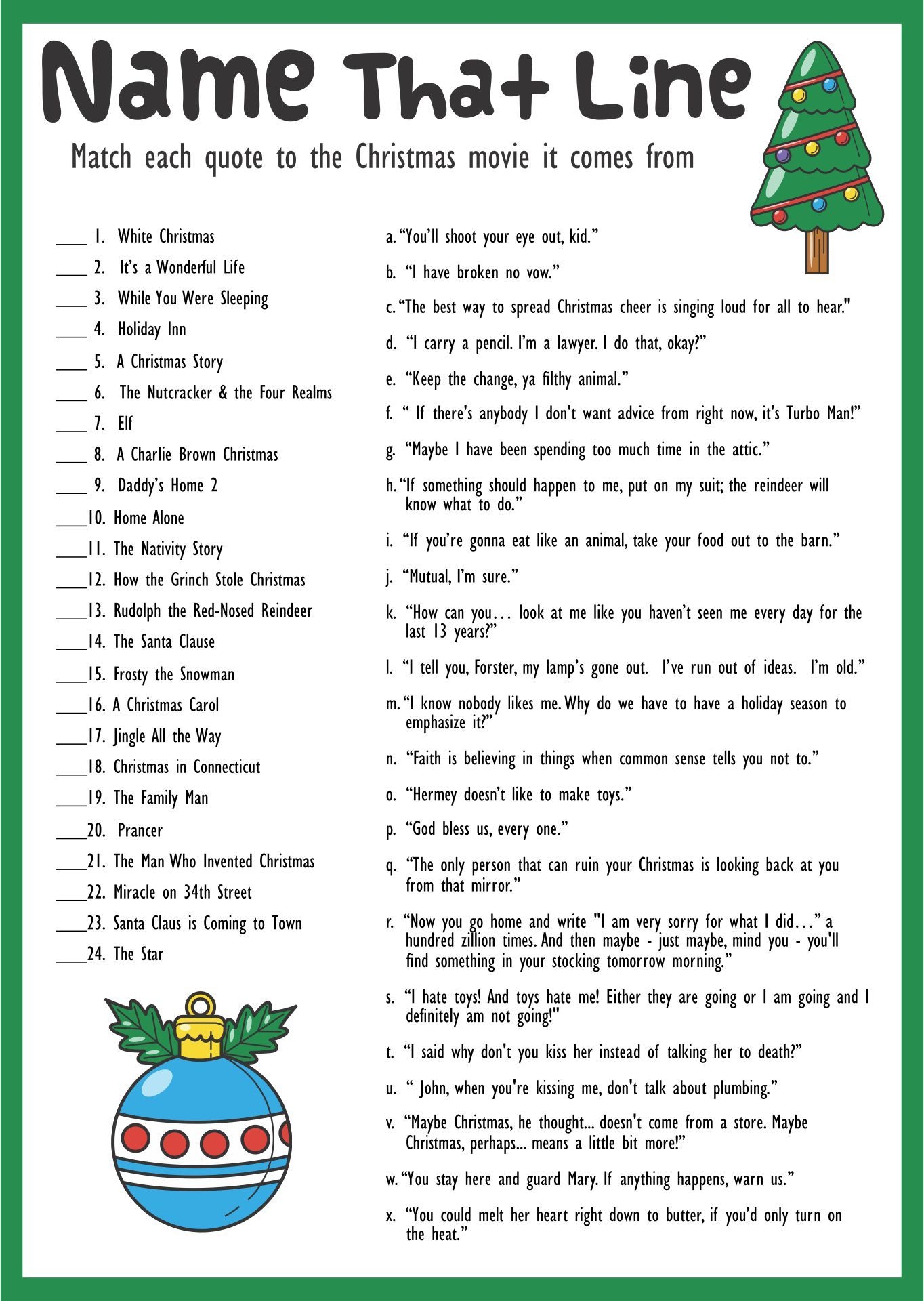 Free Printable Christmas Trivia Questions And Answers Printable 