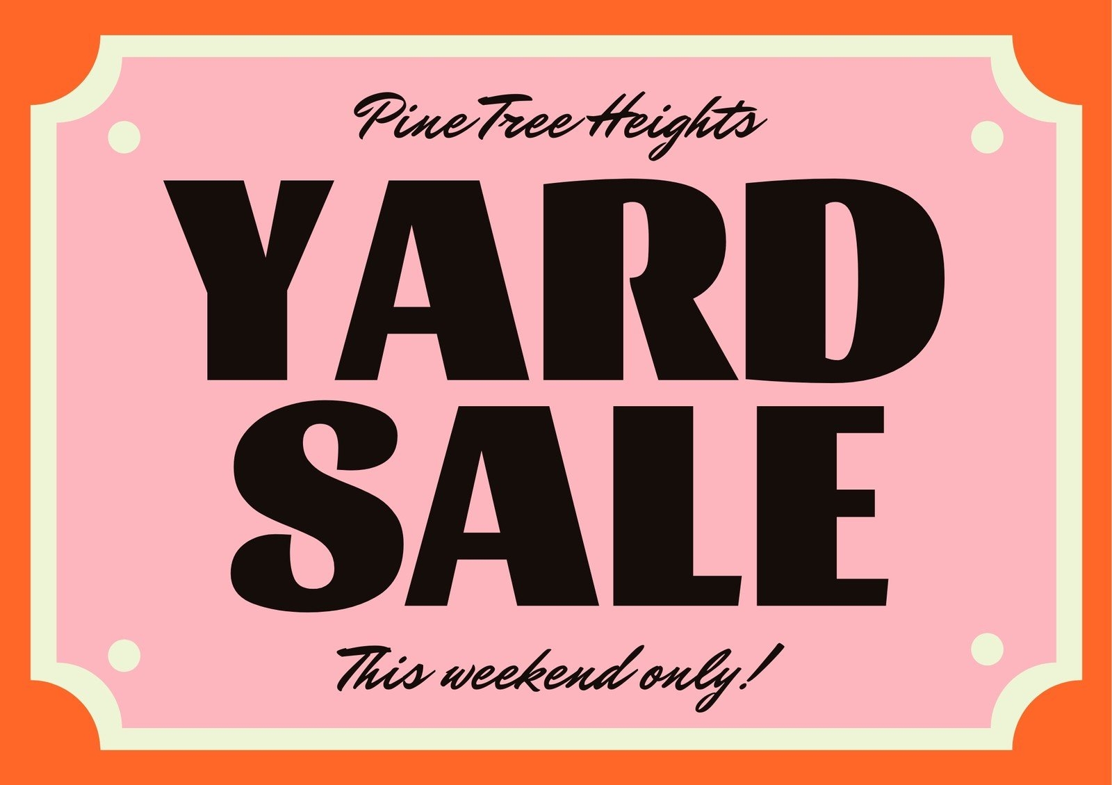 Free Printable Customizable Yard Sale Sign Templates Canva 44 OFF