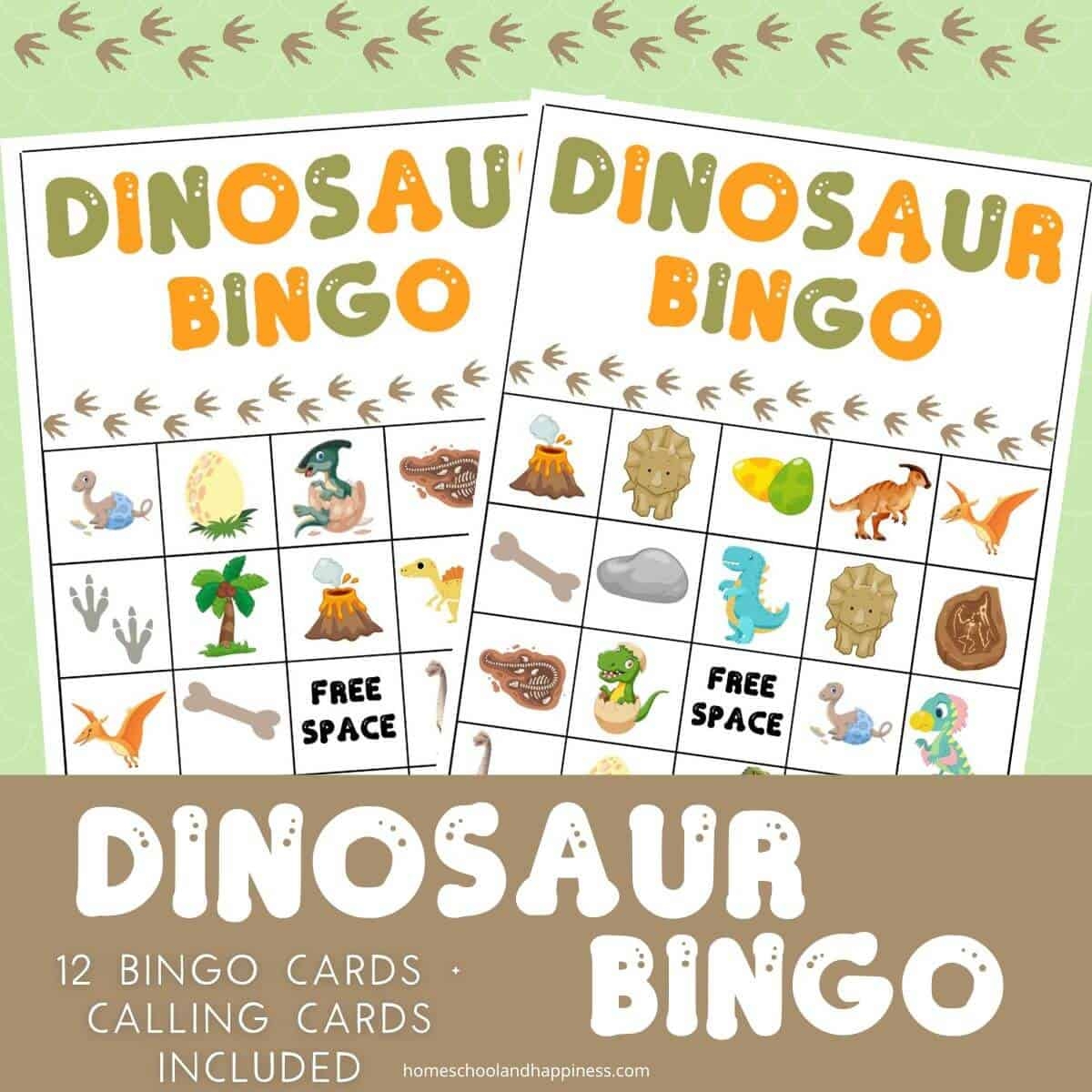 Free Printable Dinosaur Bingo Cards