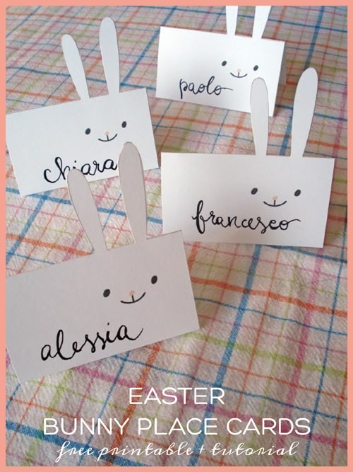 Free Printable Easter Place Cards
