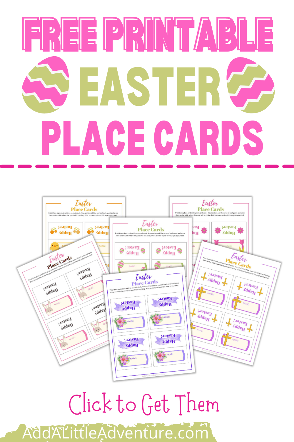 Free Printable Easter Place Cards Free Printable Templates