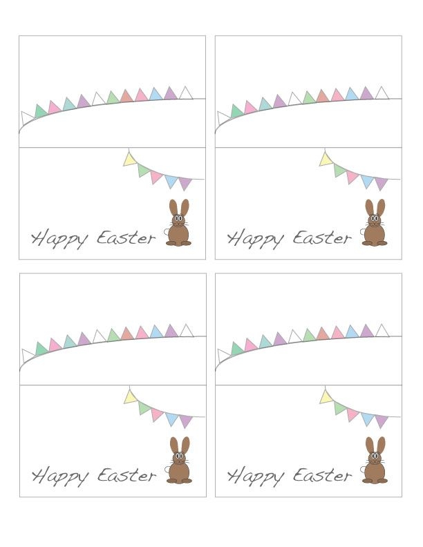 Free Printable Easter Place Cards