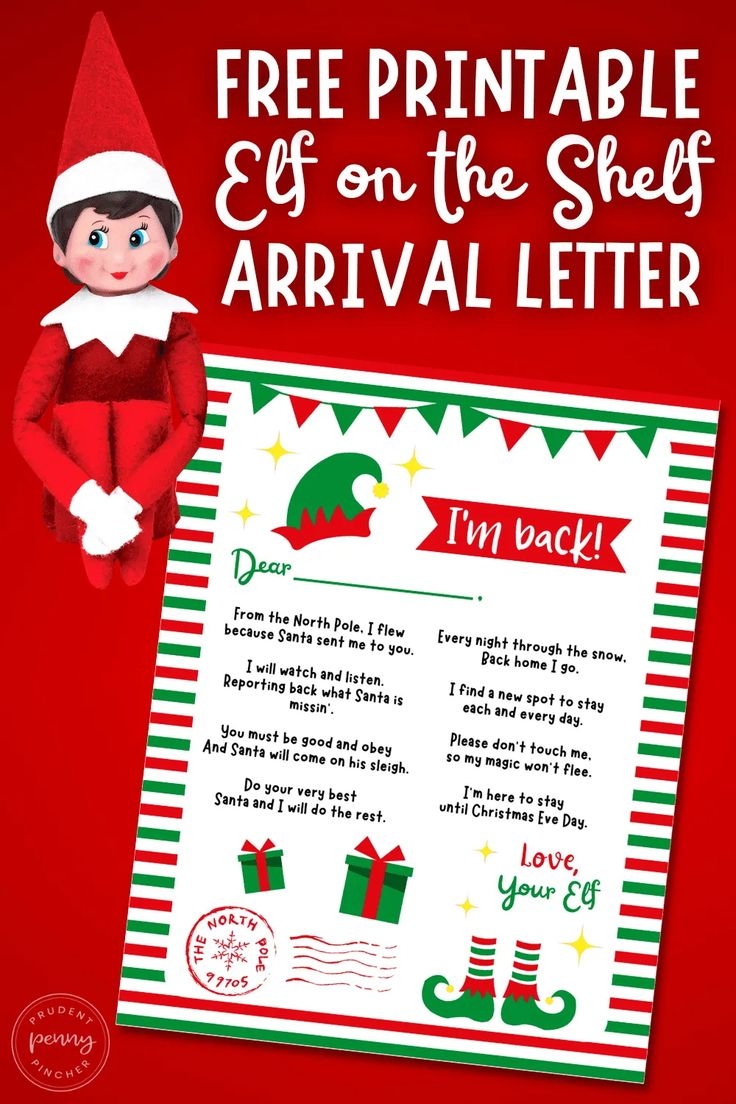 Free Printable Elf On The Shelf Arrival Letter In 2022 Elf On The Free Printable Elf On The Shelf Arrival Letter In 2022 Elf On The