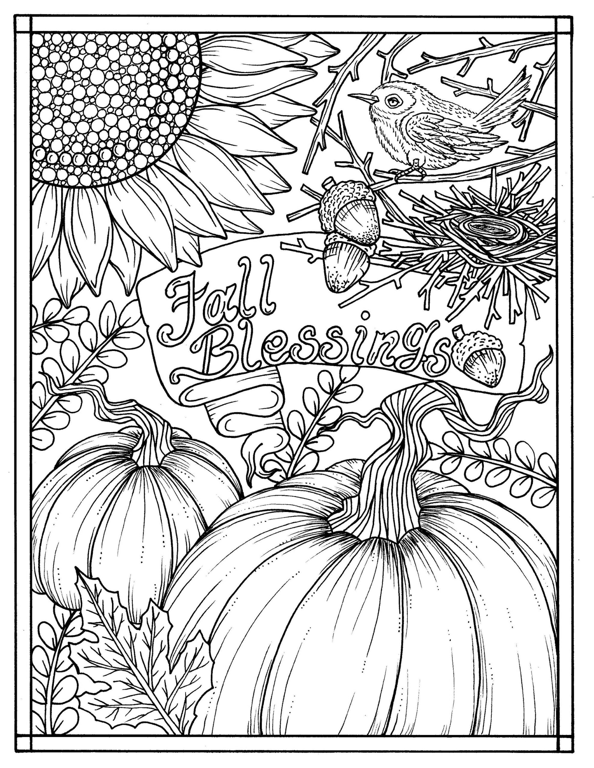 Fall Coloring Sheets Free Printable