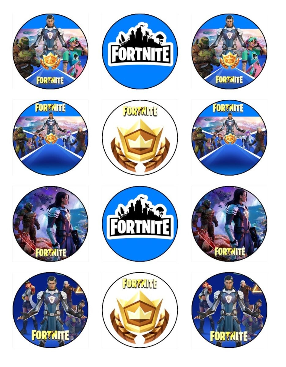 Free Printable Fortnite Cupcake Toppers FREE Printable A Z