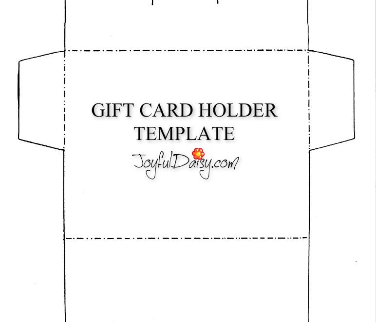 Free Printable Gift Card Holder Templates
