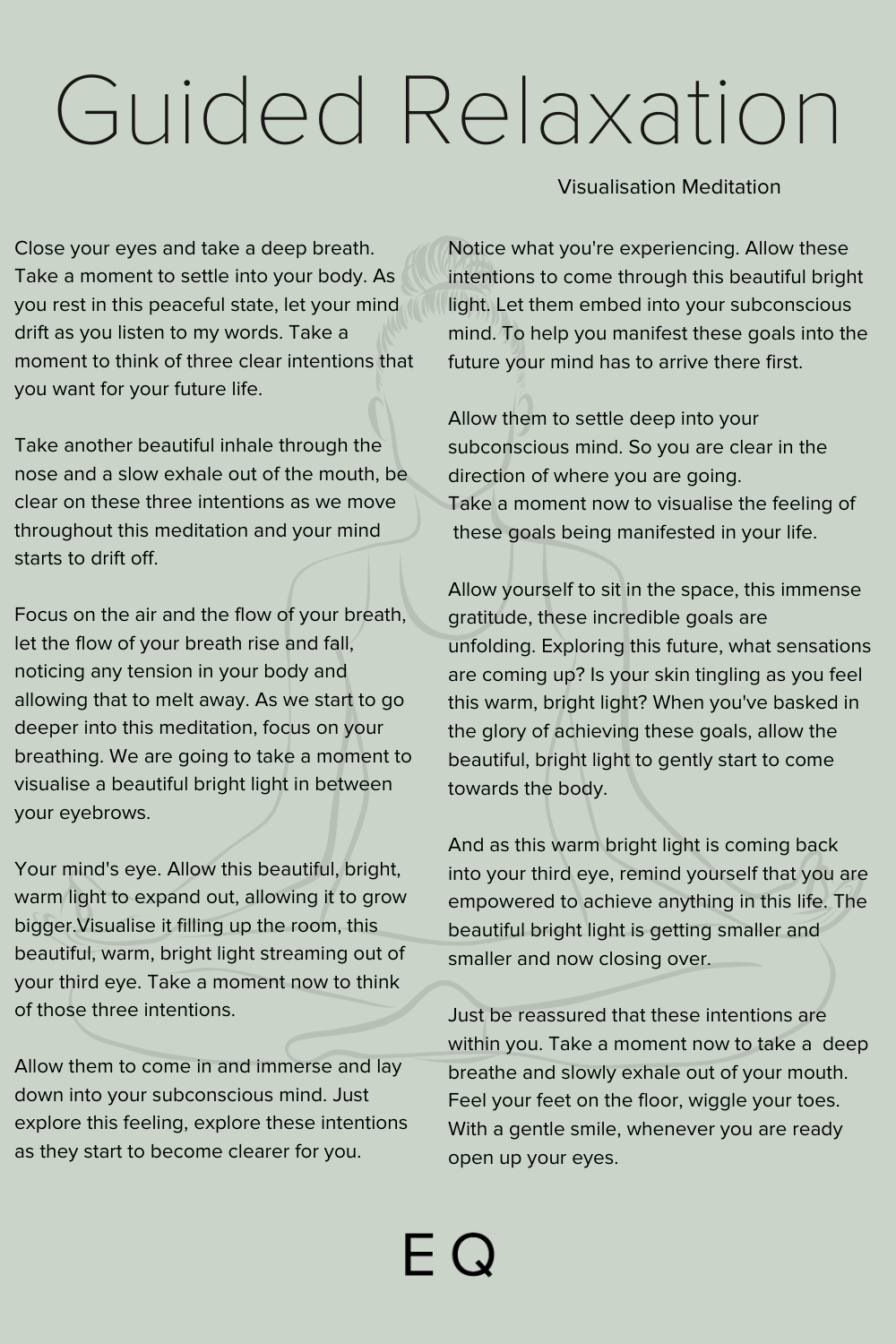 Free Printable Guided Imagery Scripts Free Printable Guided Imagery Scripts