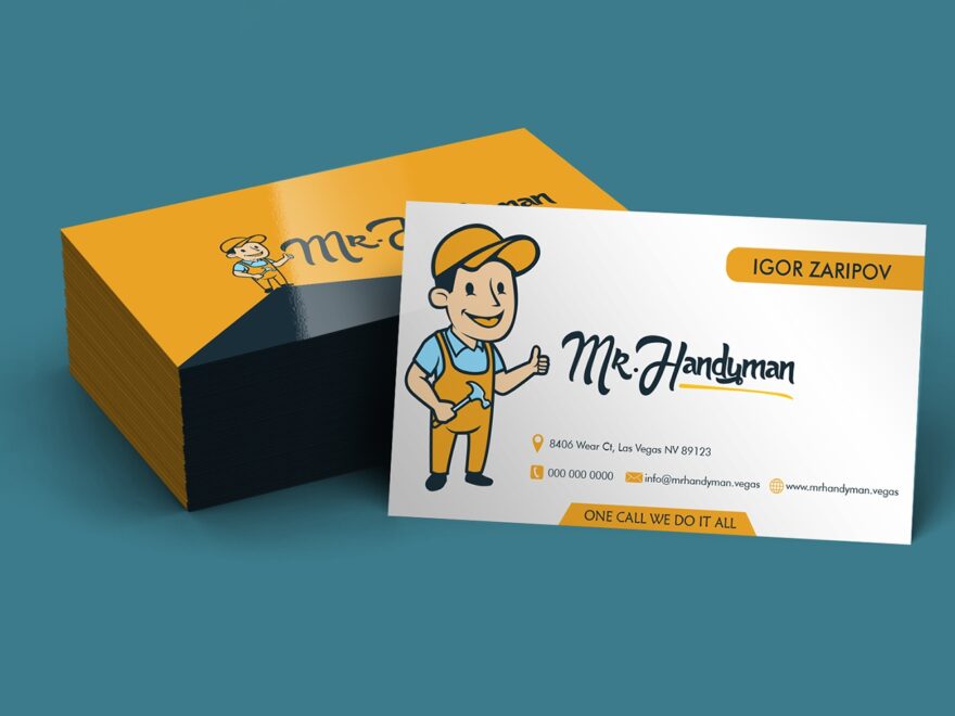 Free Printable Handyman Business Card Templates Machineaso