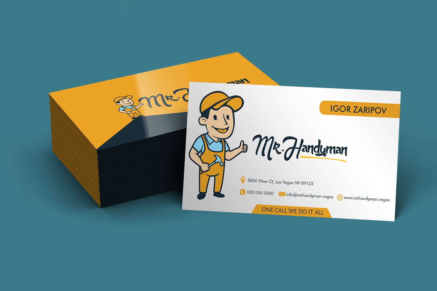 Free Printable Handyman Business Card Templates Machineaso