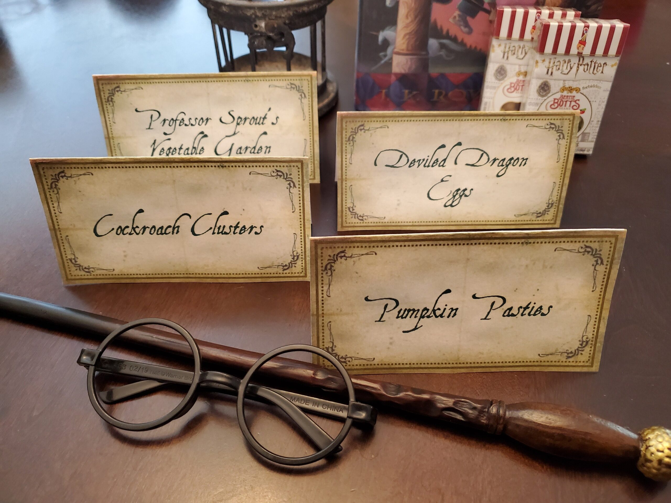 Free Printable Harry Potter Party Food Labels