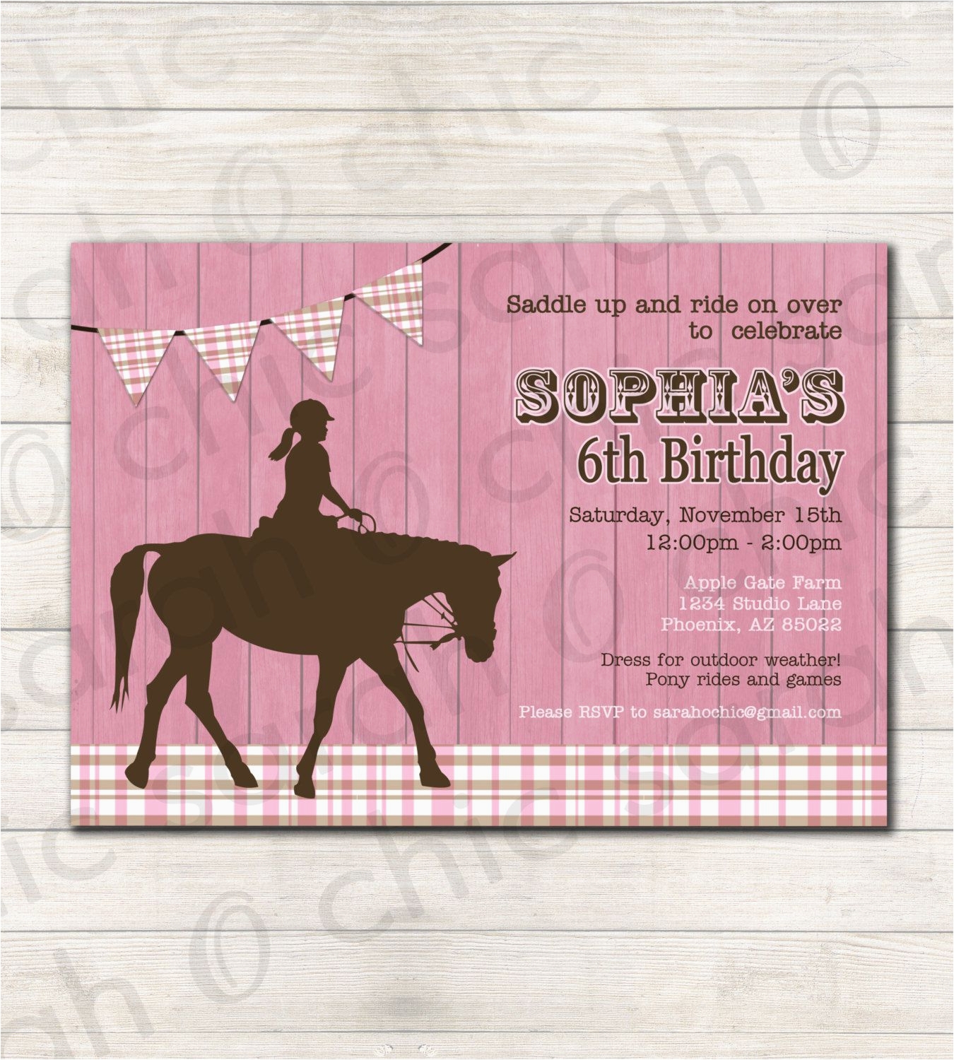 Free Printable Horse Birthday Party Invitations BirthdayBuzz