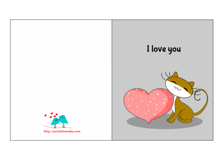 Free Printable I Love You Cards For Him