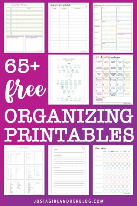 FREE Printable Library 65 Free Printables To Organize Your Life FREE Printable Library 65 Free Printables To Organize Your Life