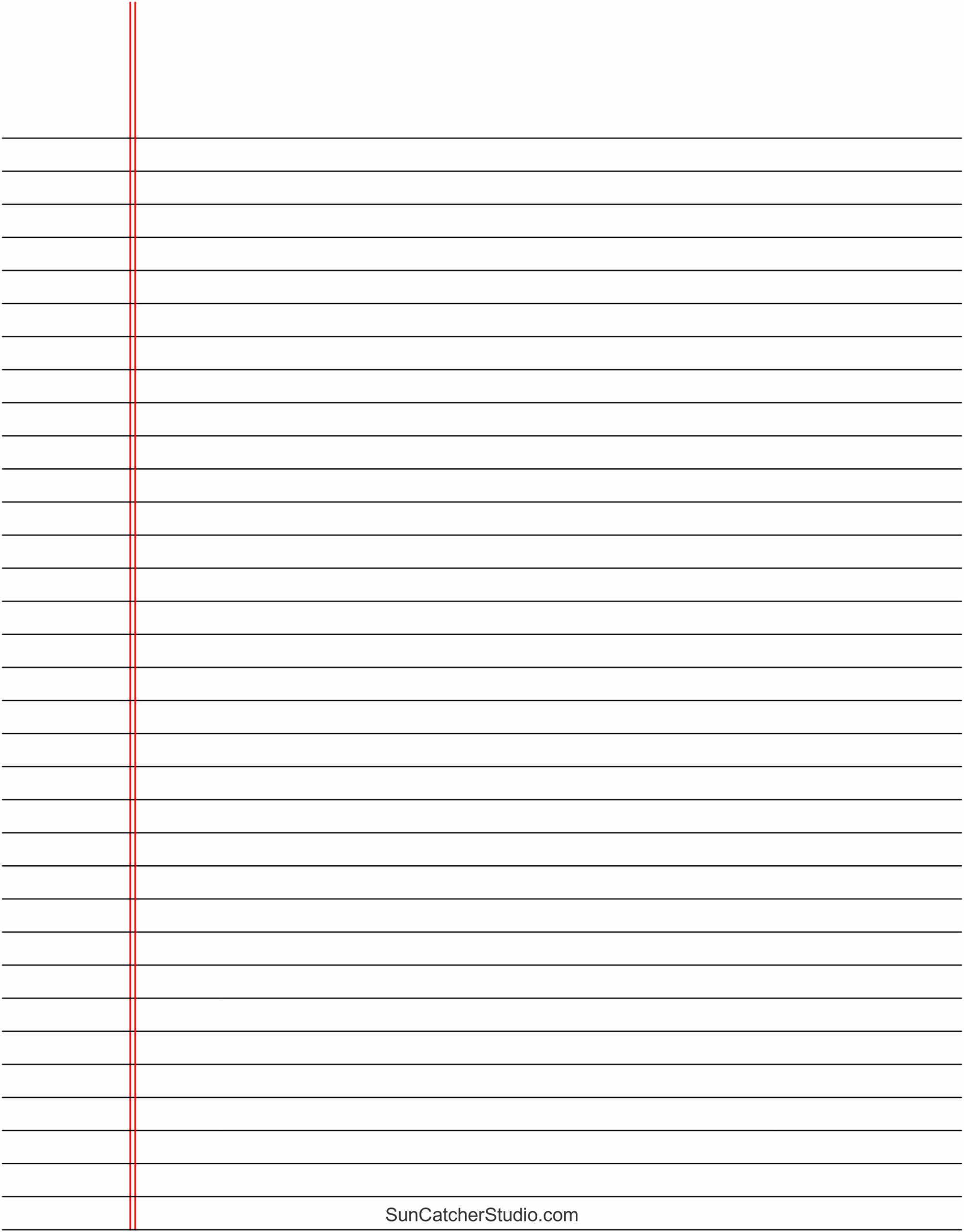 Free Printable Lined Paper Handwriting Notebook Templates Free 