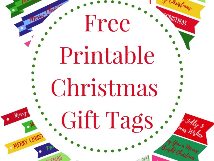 Free Printable Merry Bright Gift Tags ConfettiStyle