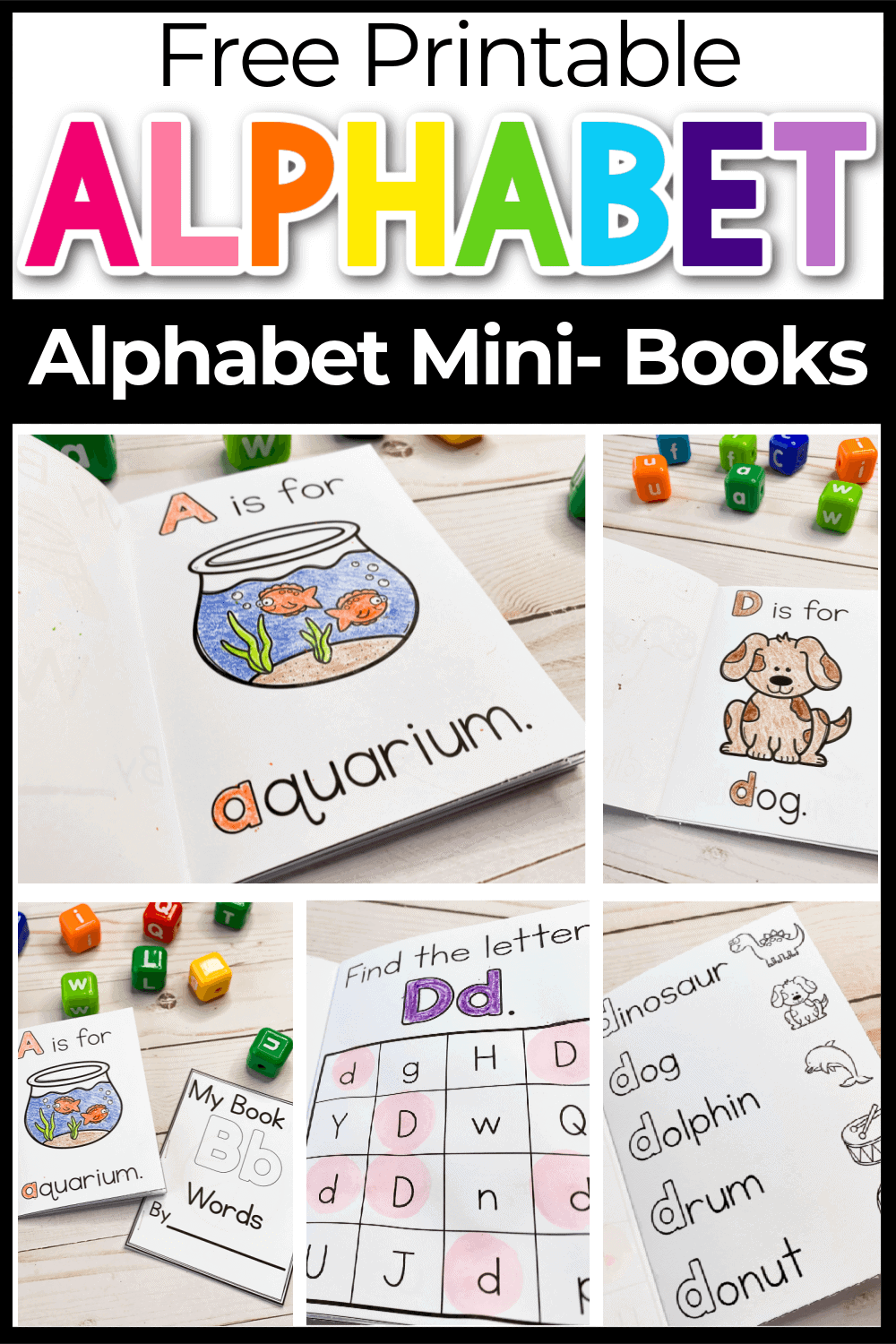 Alphabet Mini Books Printable Free