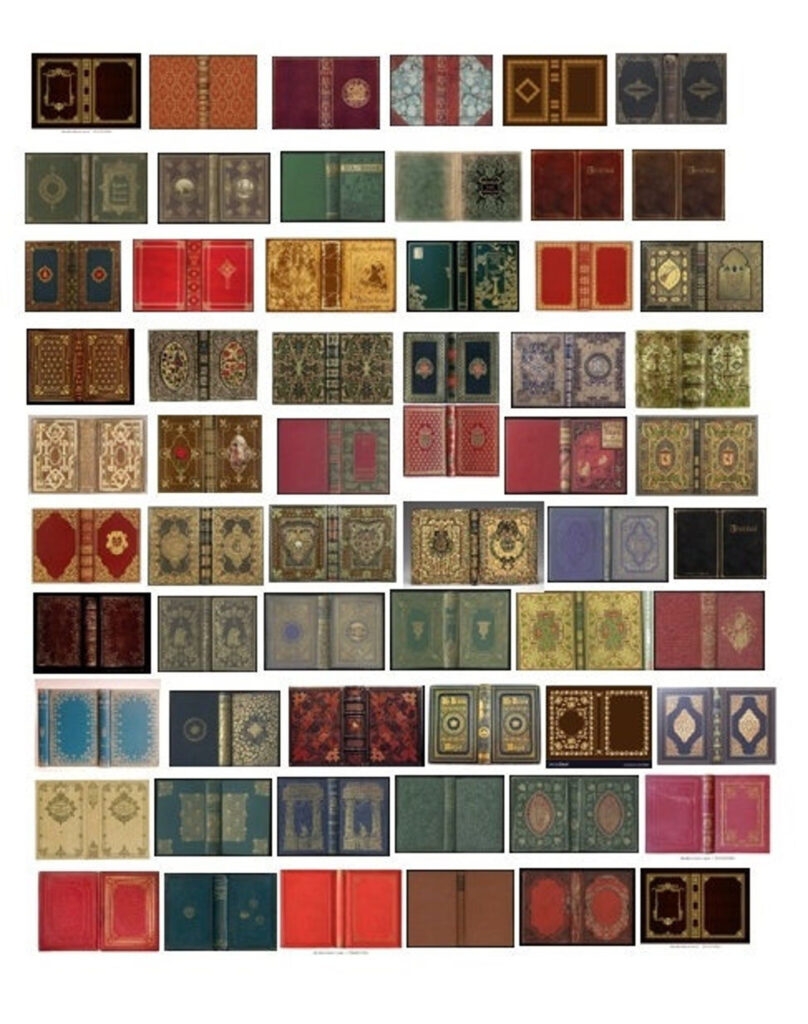 Free Printable Miniature Book Endpapers