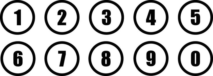 Free Printable Numbers In Circles