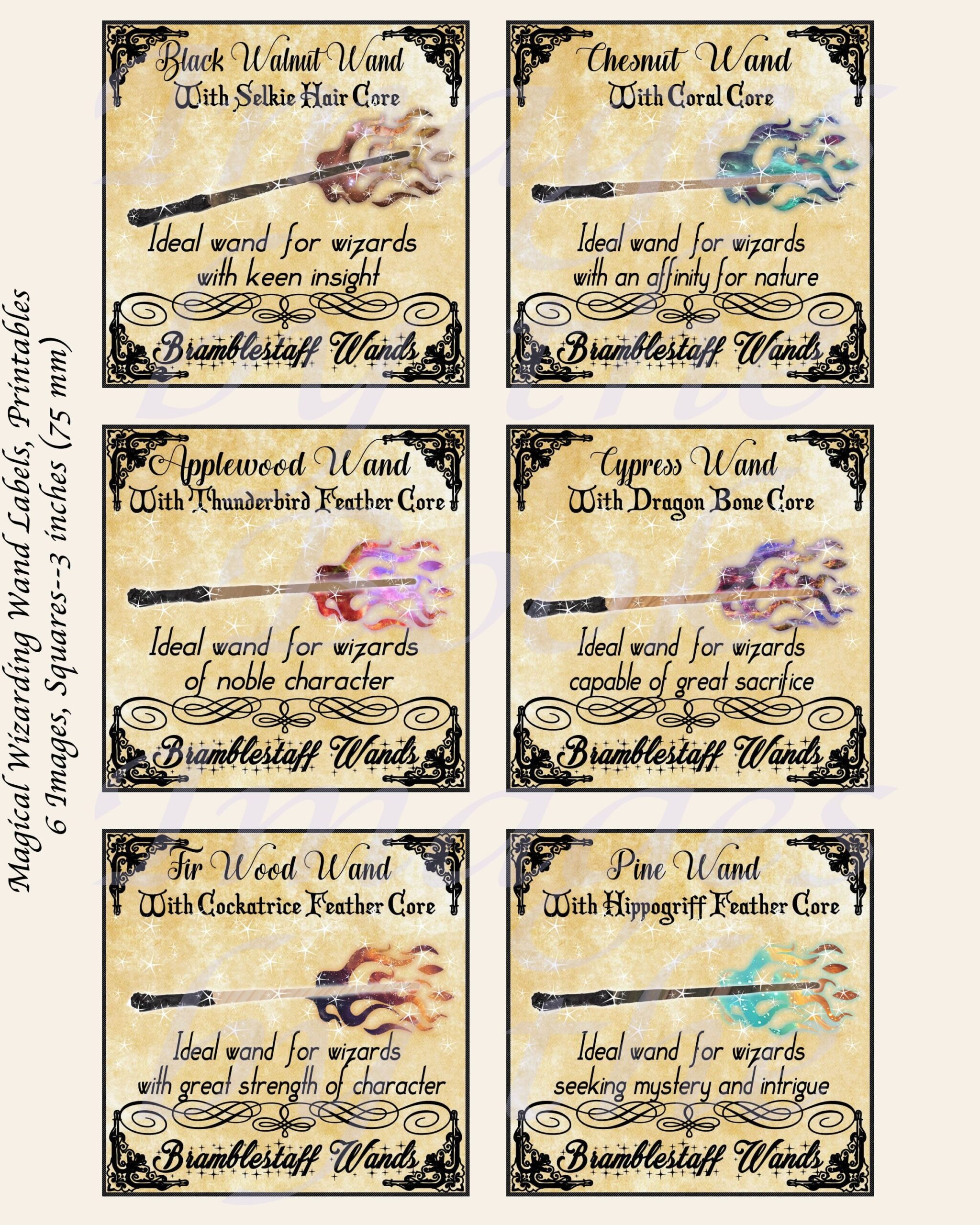 Free Printable Ollivanders Wand Box Label Printable Templates Free