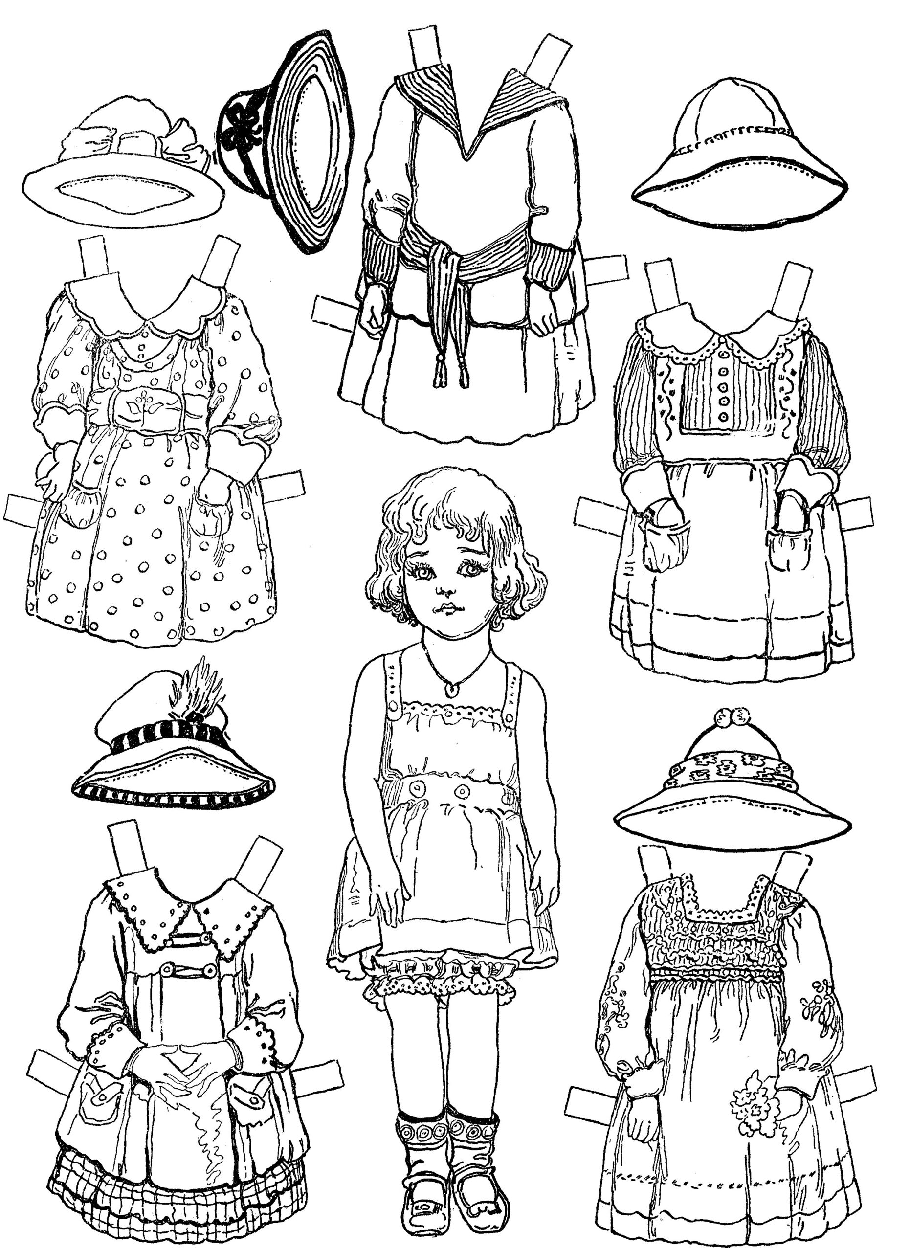 Free Printable Paper Doll Coloring Pages For Kids Free Printable Paper Doll Coloring Pages For Kids