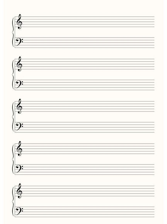 Free Printable Piano Sheet Music Blank Printable Sight Words List