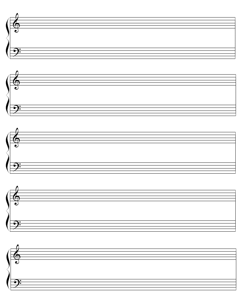 Free Printable Piano Sheet Music Blank Printable Sight Words List