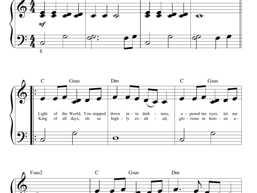Free Printable Praise And Worship Sheet Music Printable Templates