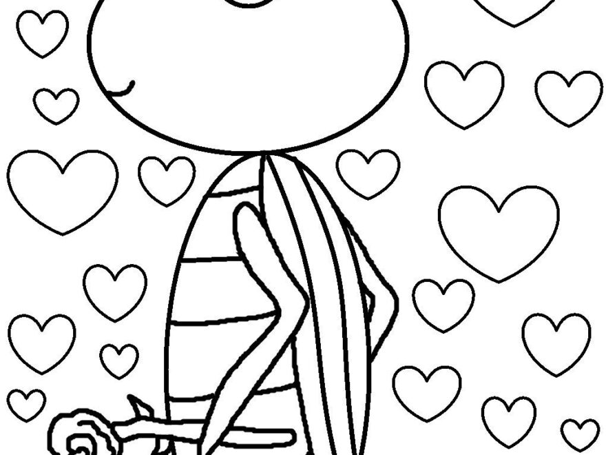 Free Printable Preschool Valentine Coloring Pages Printable Templates