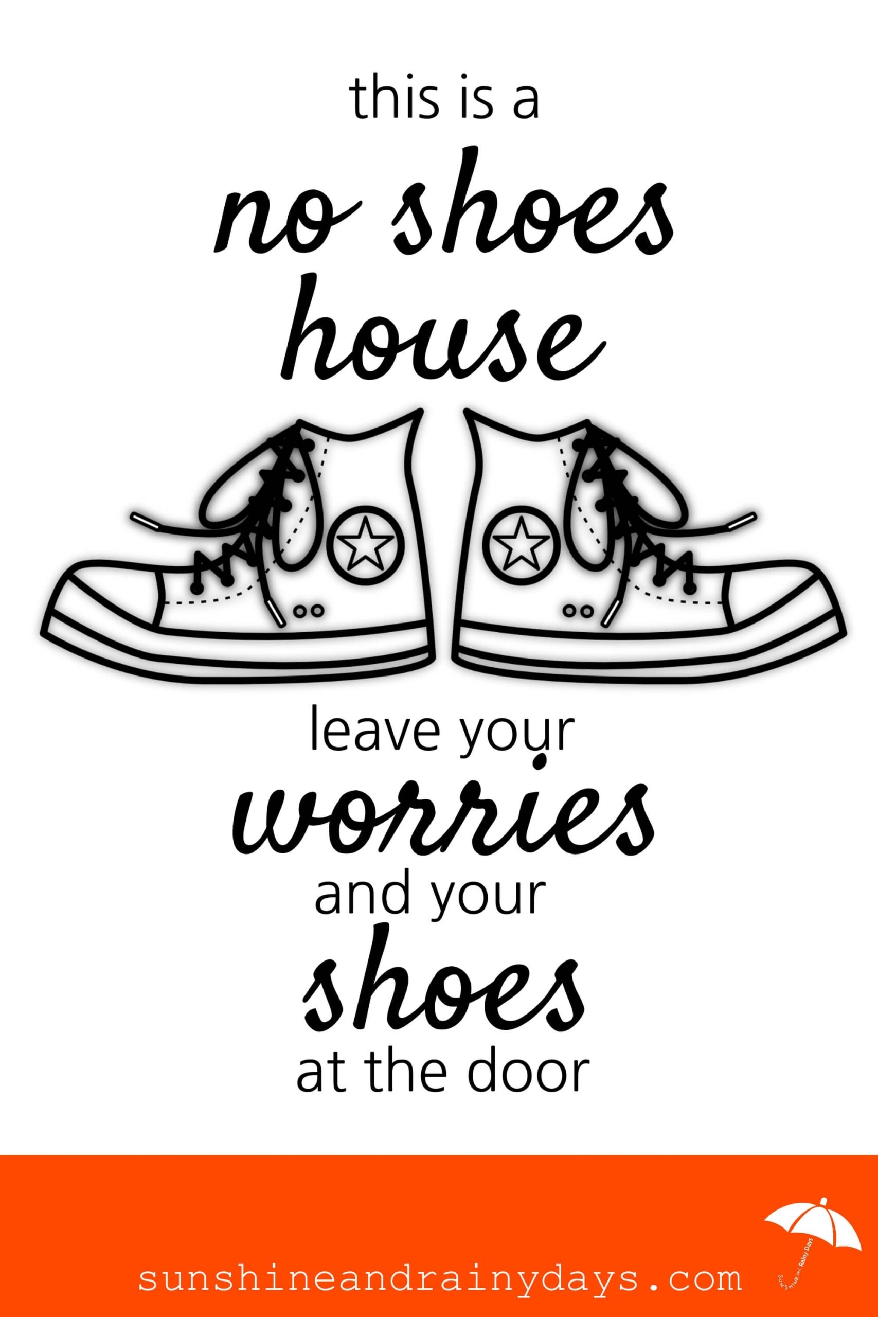 Free Printable Remove Your Shoes Sign Free Printable