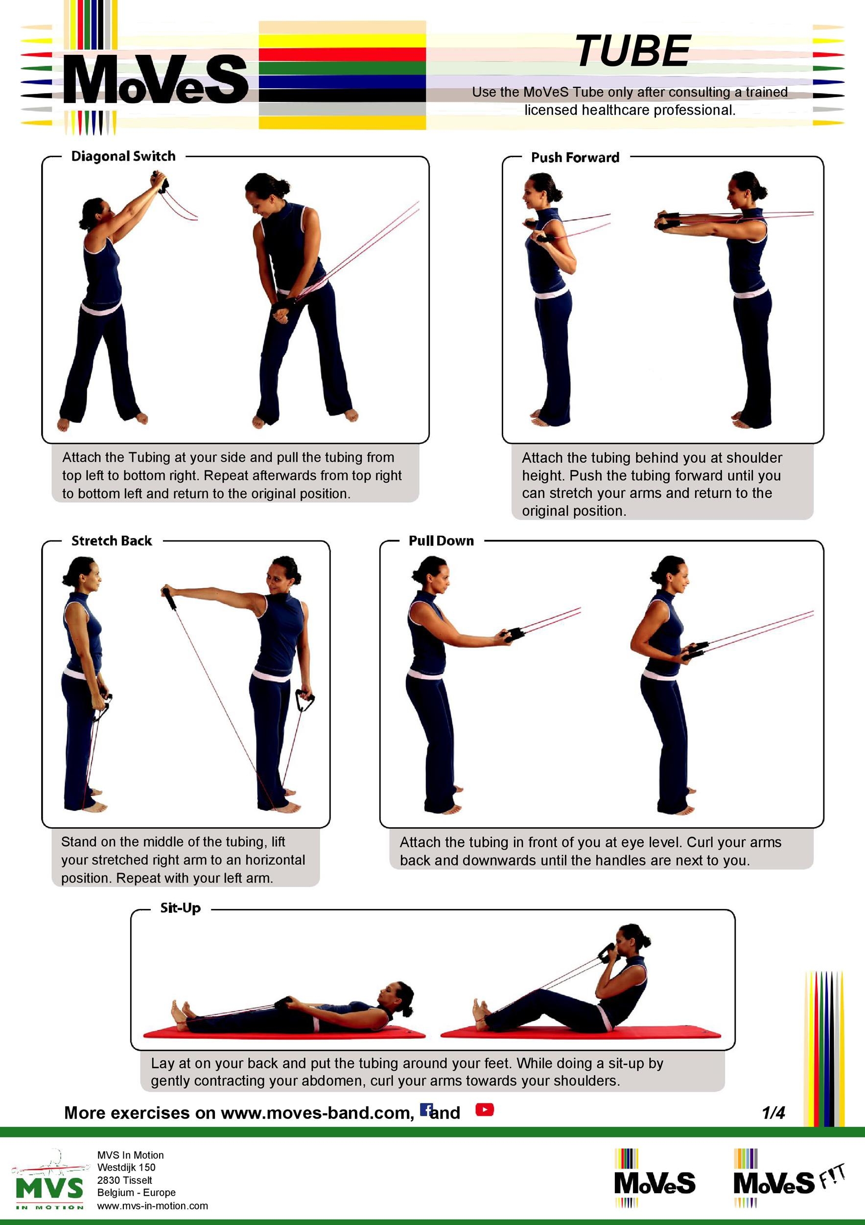 Basic Resistance Bands Training Printable