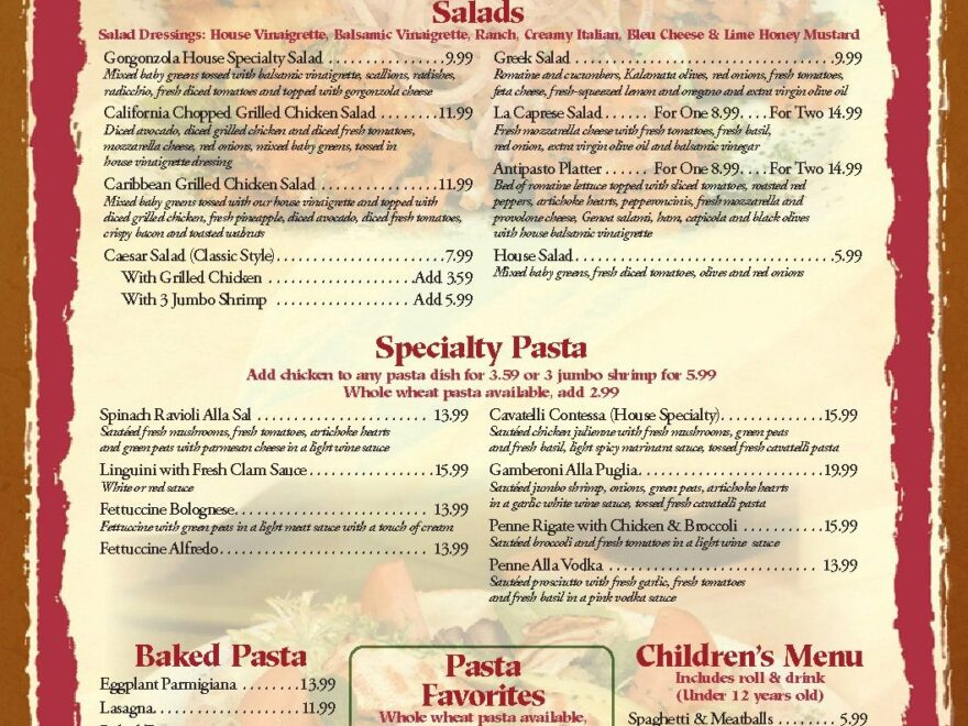 Free Printable Restaurant Menu Templates Sampletemplate my id