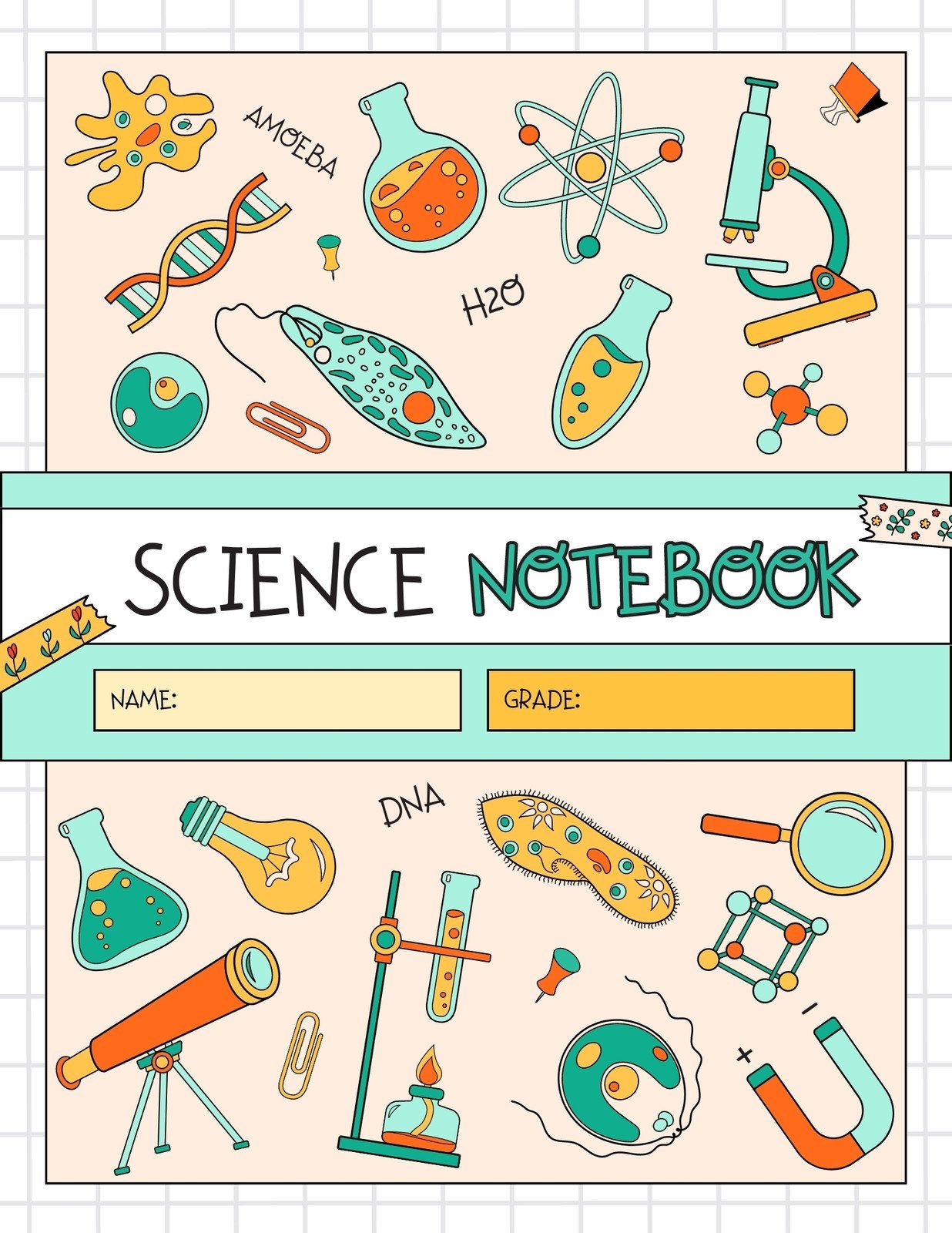 Free Printable Science Notebook Cover Page Download Free Printable 