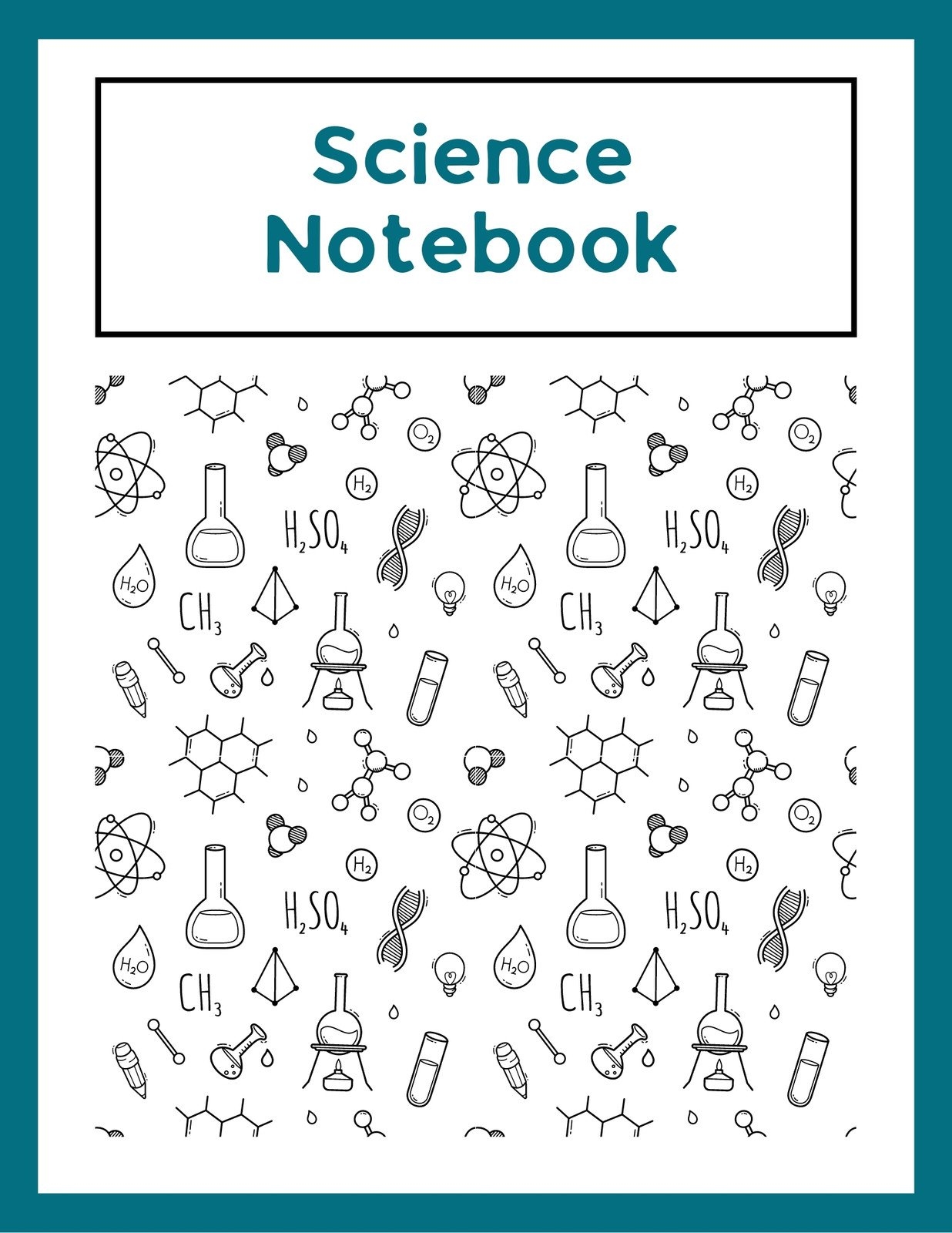 Free Printable Science Notebook Cover