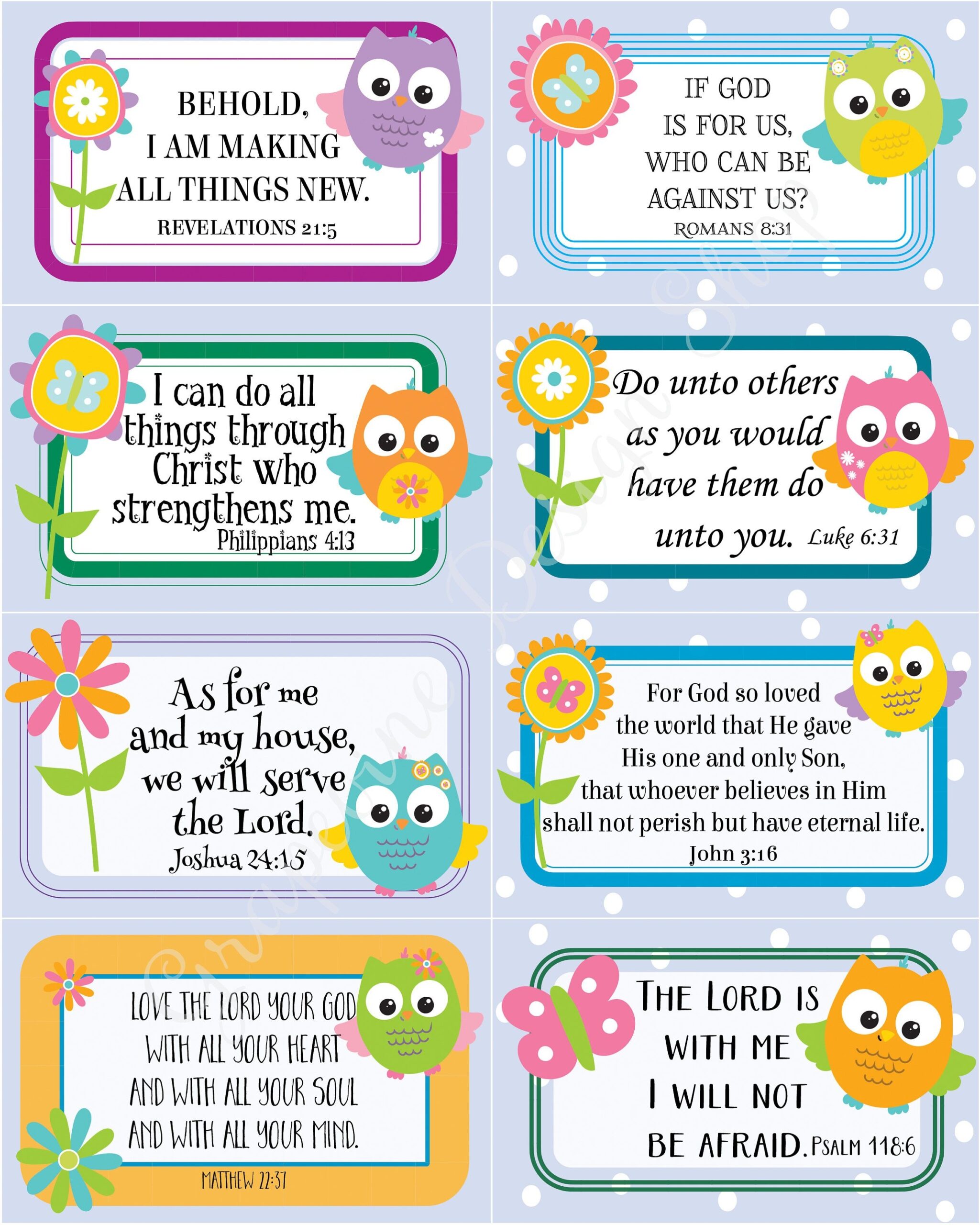 Printable Scripture Cards For Kids Printable Scripture Cards For Kids