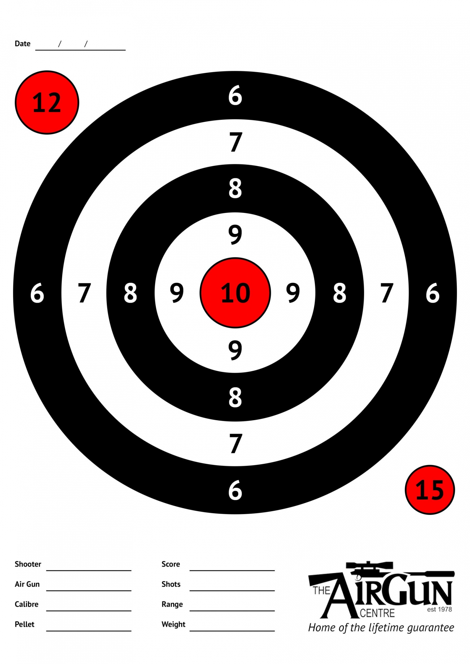 Free Printable Shooting Targets FREE Printable A Z