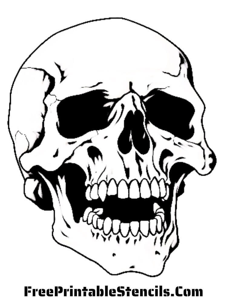 Free Printable Skull Stencils And Silhouettes Free Printable Stencils