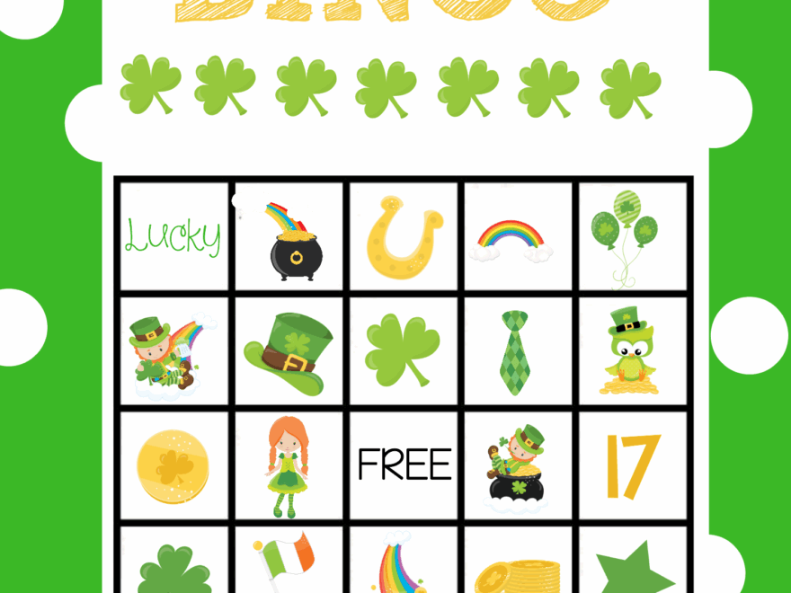 Free Printable St Patricks Day Bingo Cards Printable Templates