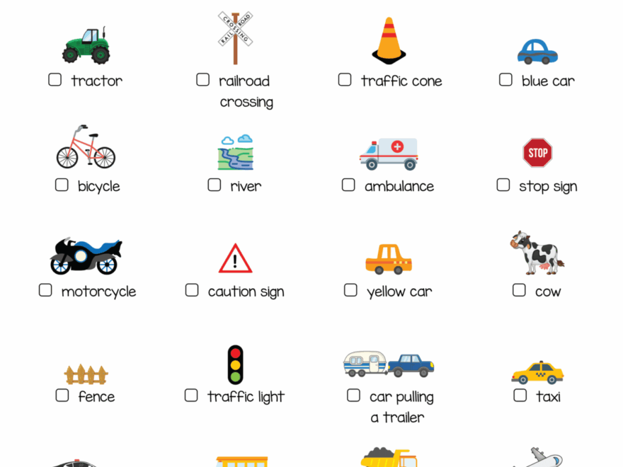 Free Printable Summer Road Trip Games For Kids About A Mom