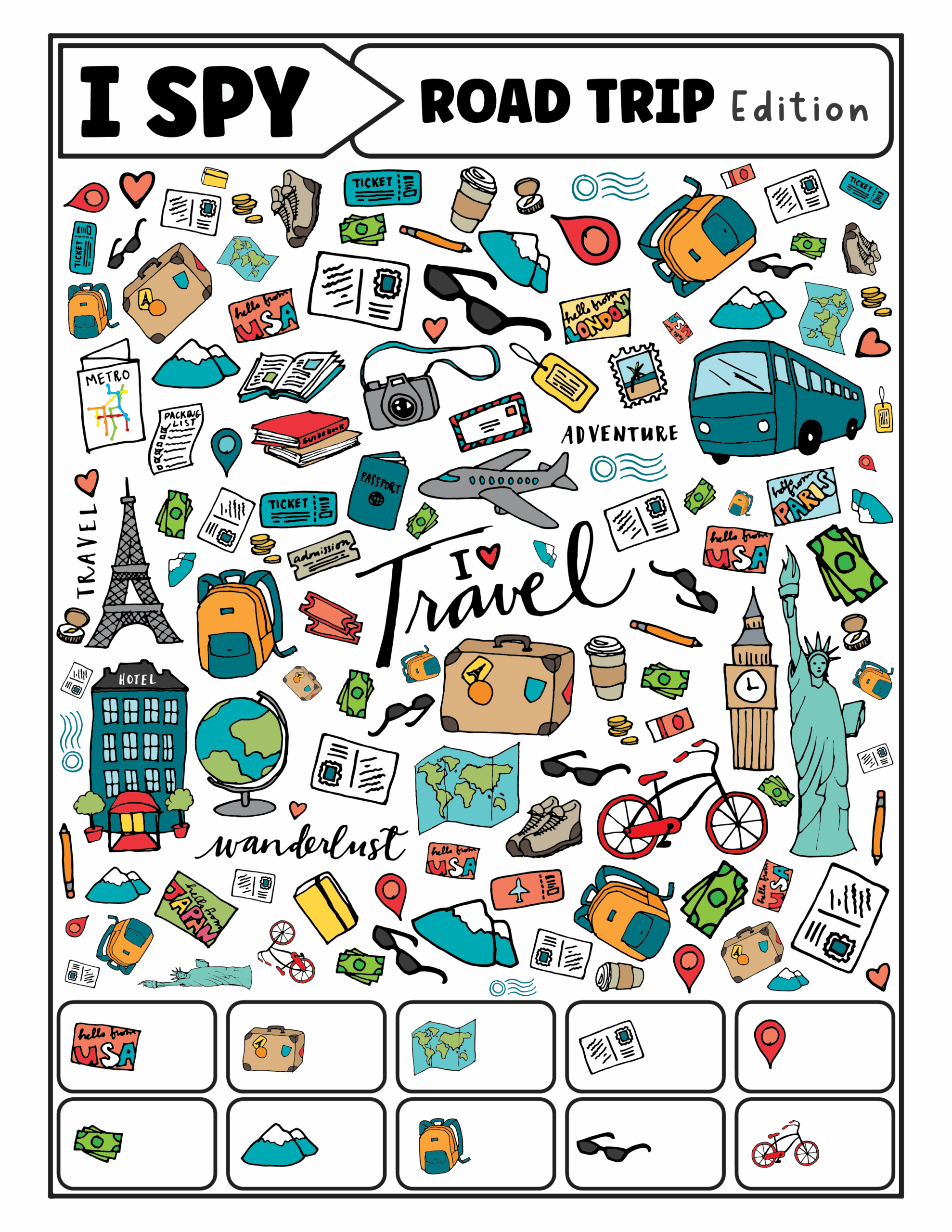 Free Printable Summer Road Trip Games For Kids Artofit