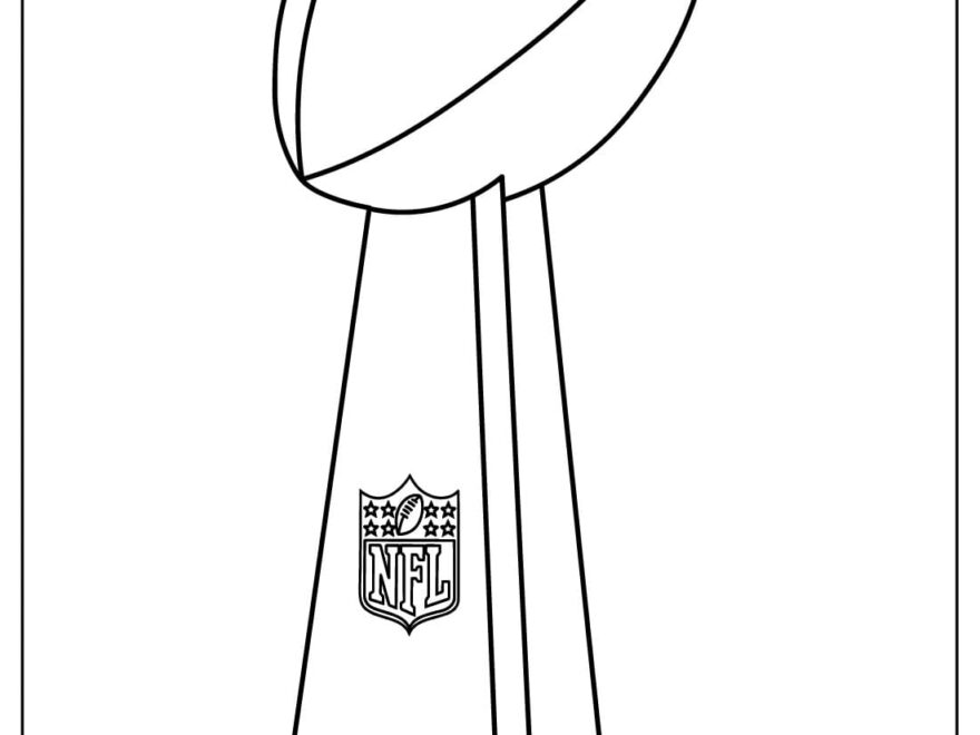 Free Printable Super Bowl Coloring Pages 2025 Luna Sabreen