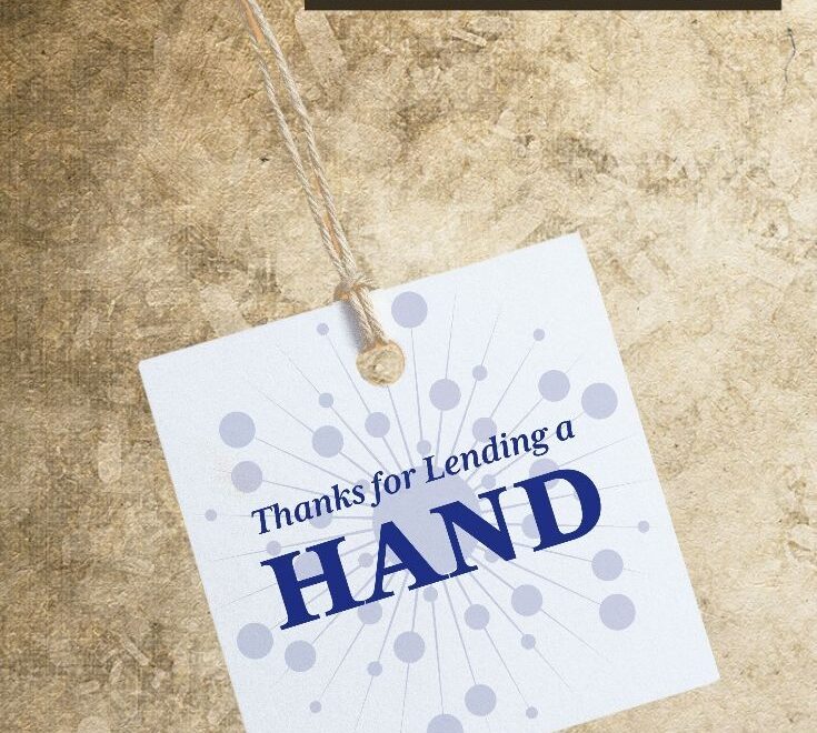 Free Printable Thanks For Lending A Hand Gift Tags Free Printable