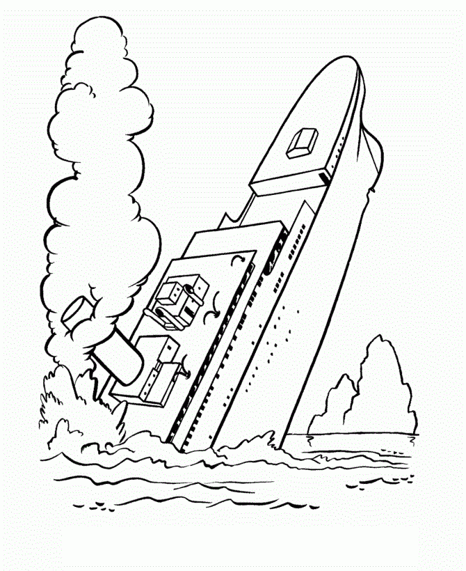 Free Printable Titanic Coloring Pages For Kids