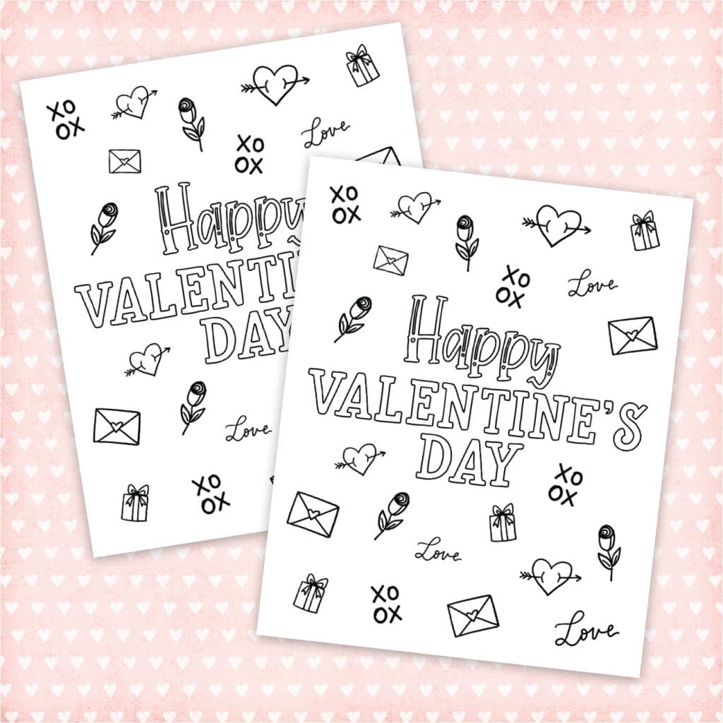 Free Printable Valentines To Color Color Your Own Pineapple Paper Co 