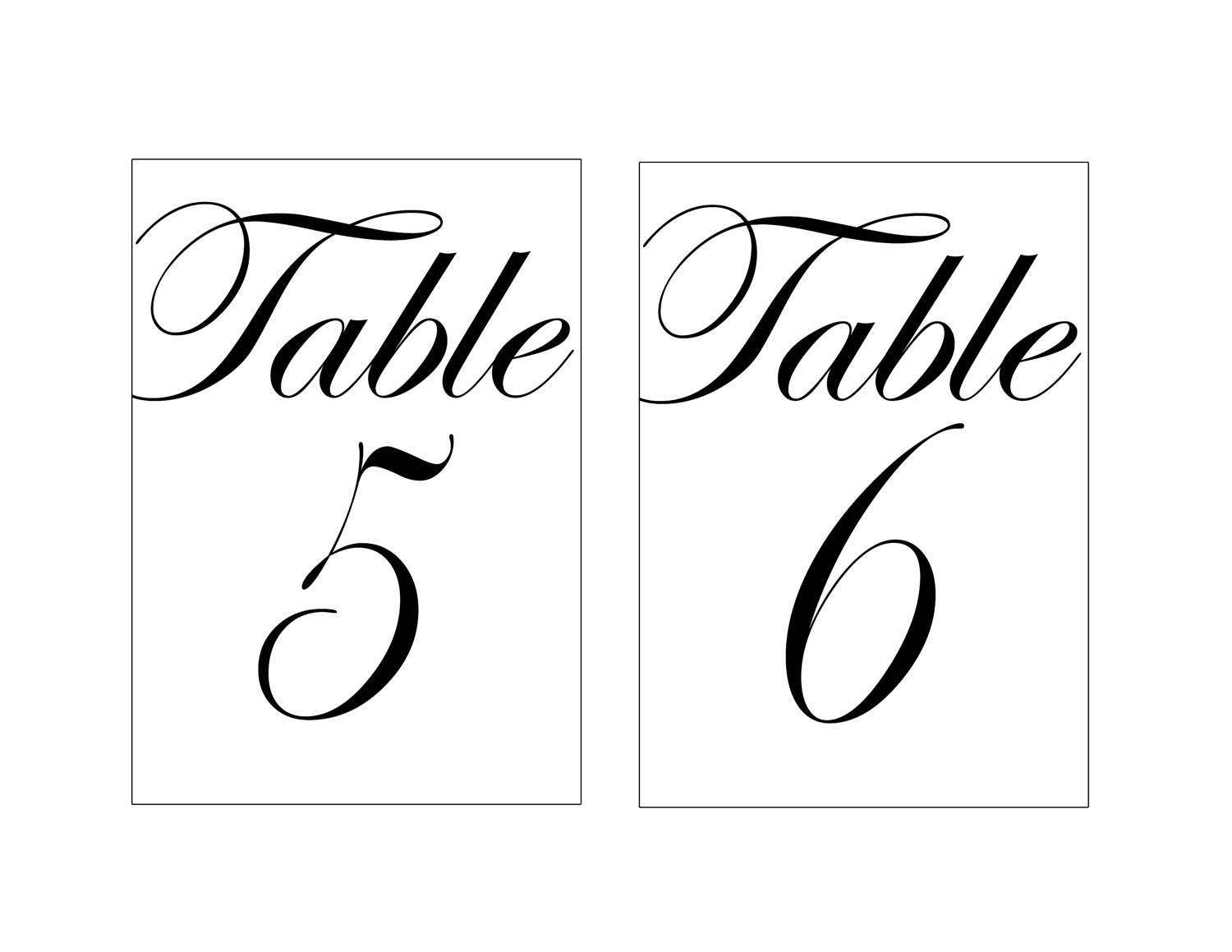 Free Printable Wedding Table Numbers Template Free Printable Templates