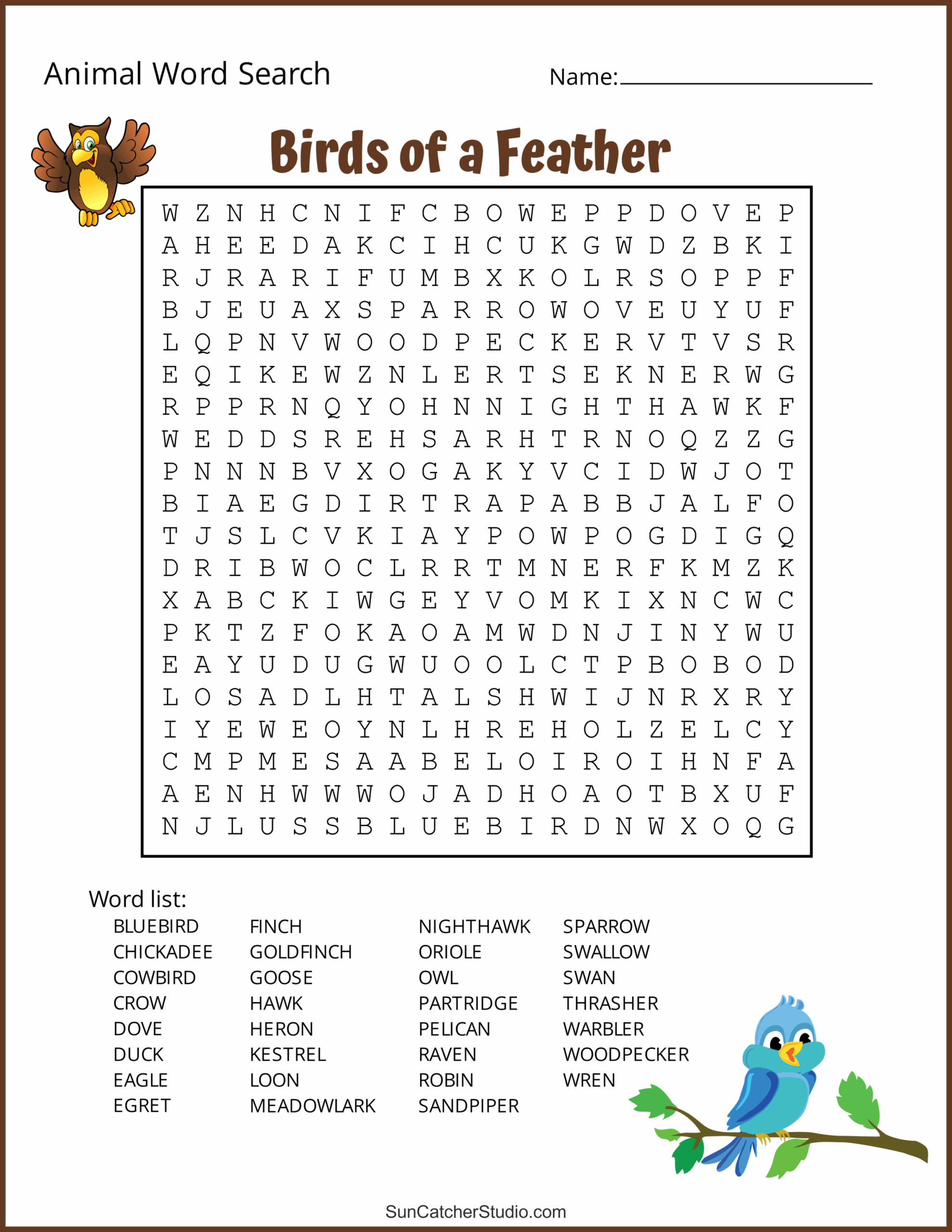 Free Printable Word Search Puzzle