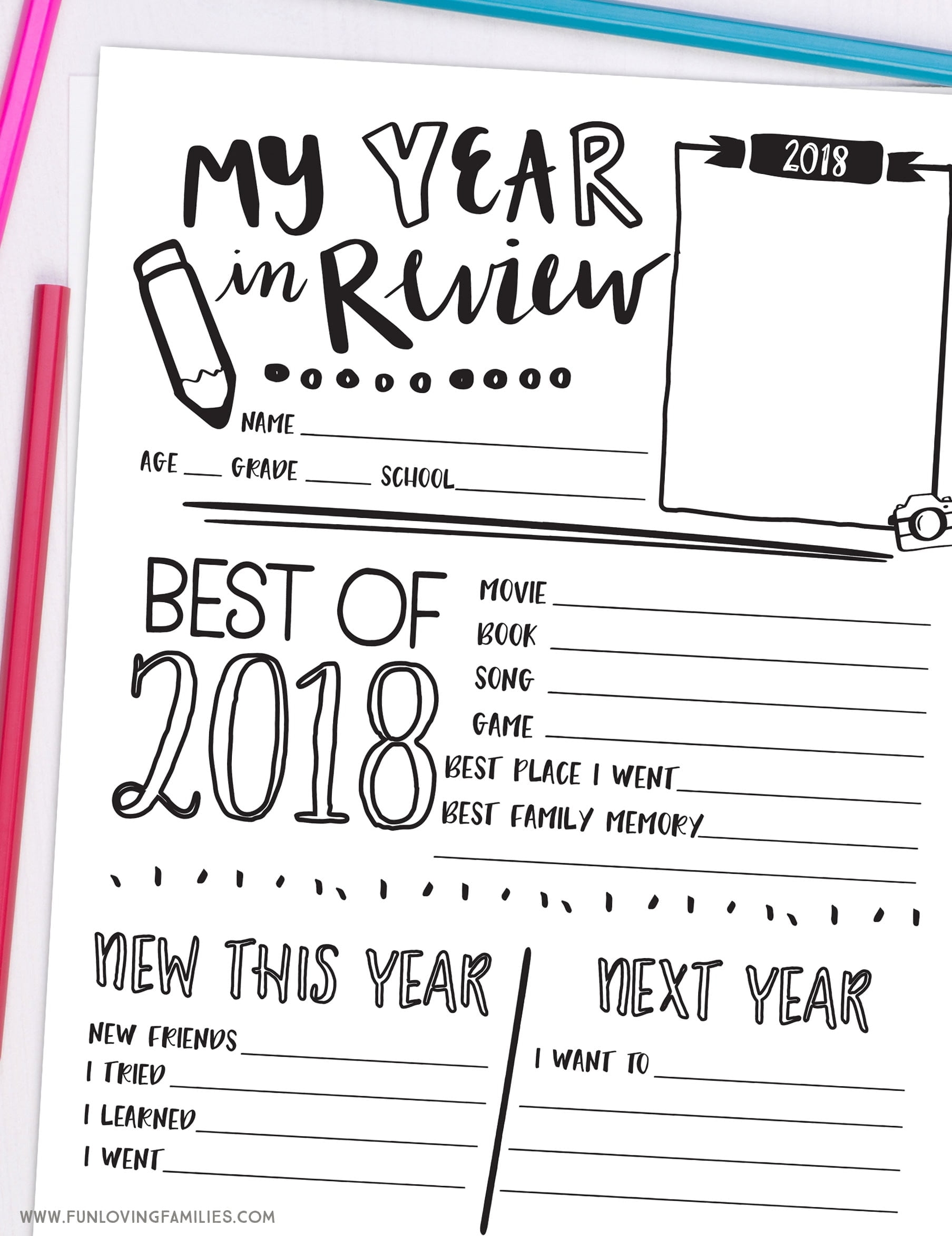 Free Printable Year In Review Template Printable Templates