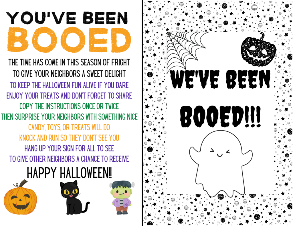Free Printable You 39 ve Been Booed