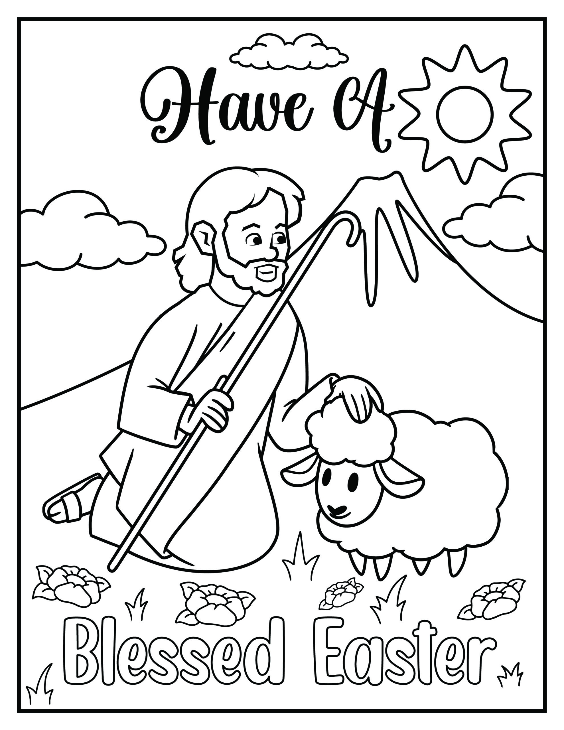 Free Religious Easter Coloring Pages 8 Printables Leap Of Faith 